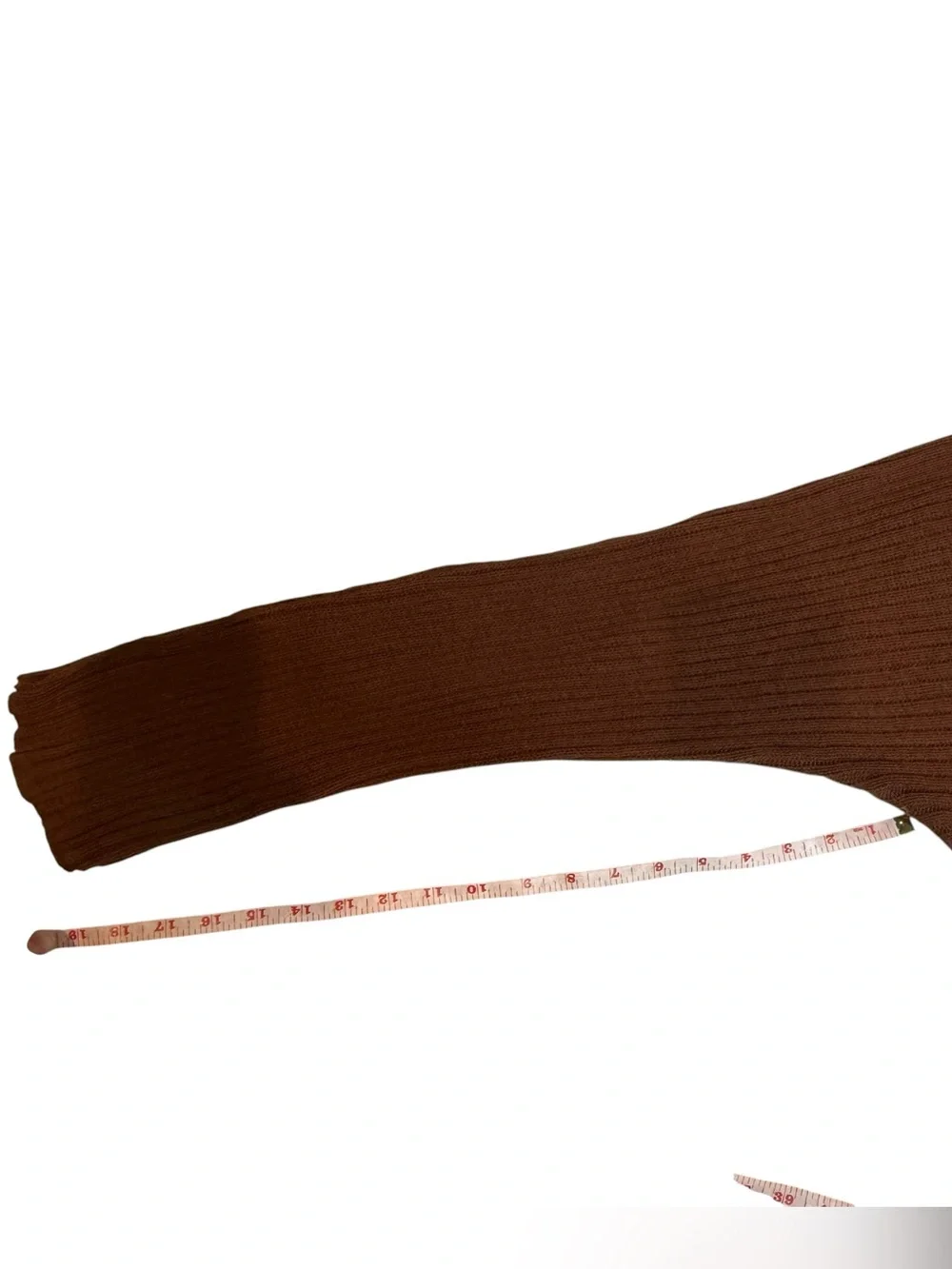 Free People Beach Imogene Sweater Pant Set Medium Cigar Brown Cotton Ribbed Knit - Picture 6 of 12